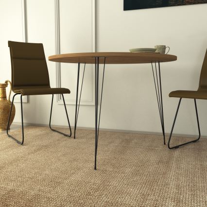 Обідній стіл SANDALF 75x90 см коричневий