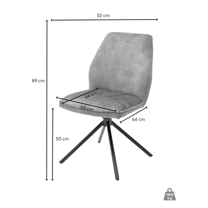 Обідній стілець NEXORO 1 шт антрацит