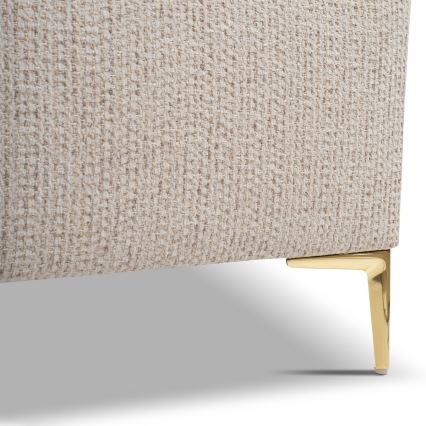Обитанная кровать без матраса DALIA 160x200 см серый