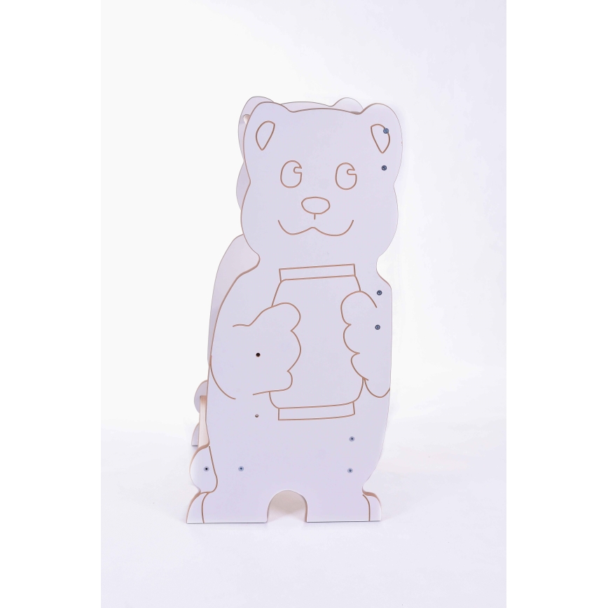 Обучающая башня BEAR белый/клен