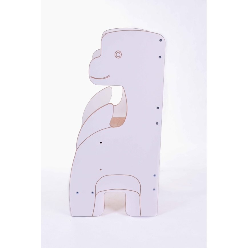 Обучающая башня DINO белая/клен