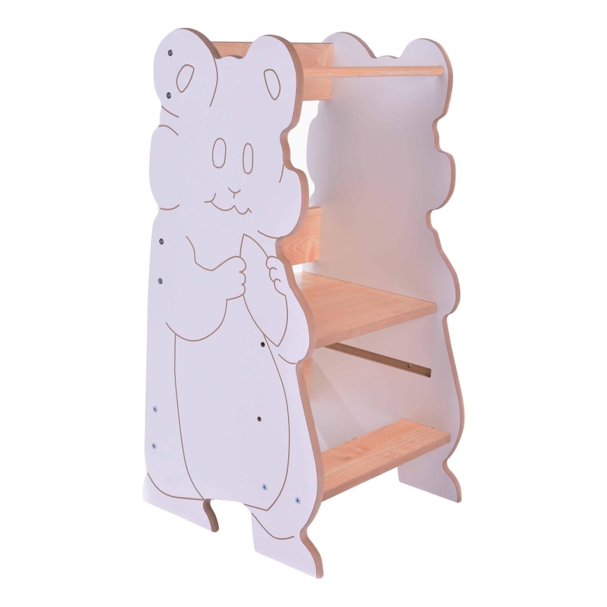Обучающая башня HAMSTER белый/клен