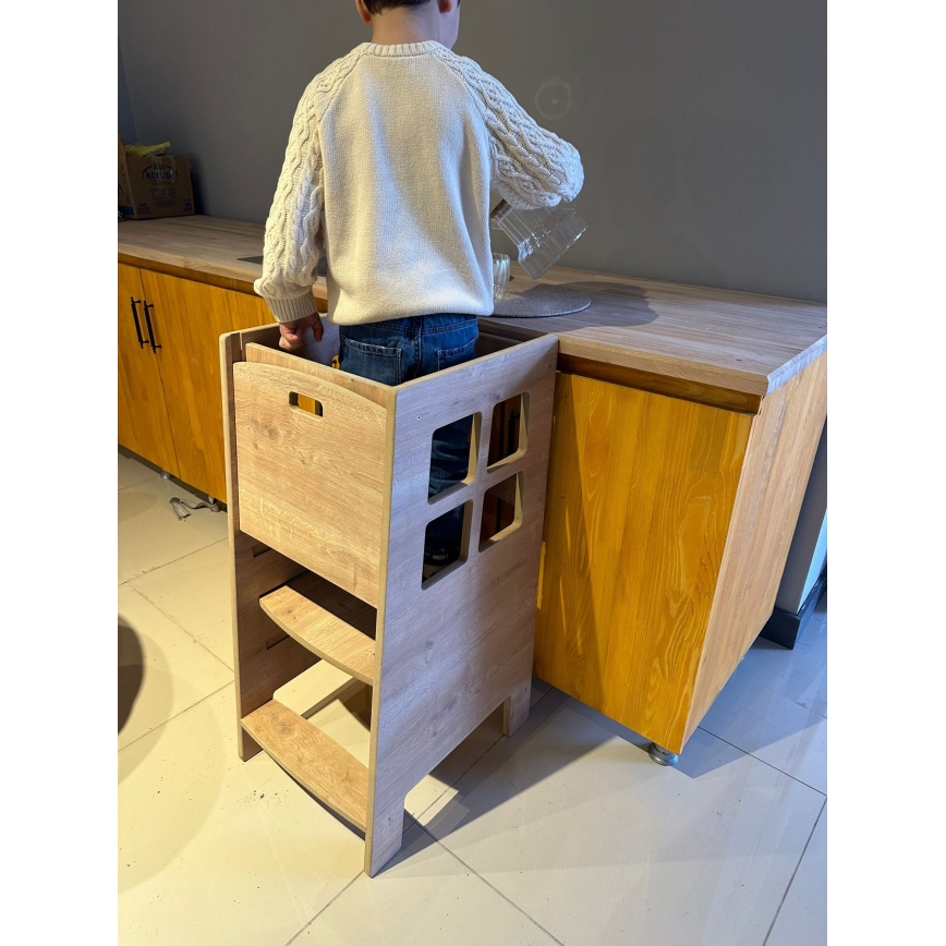 Обучающая башня KULE 90x50 cm, коричневая