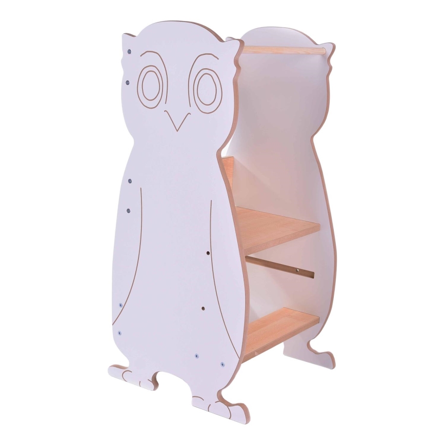 Обучающая башня OWL белый/клен