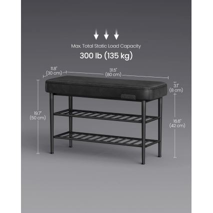 Обувница ANDOR чёрная