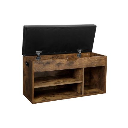 Обувница DAVOR коричневая/чёрная