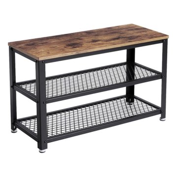 Обувница DAVOR коричневая/чёрная