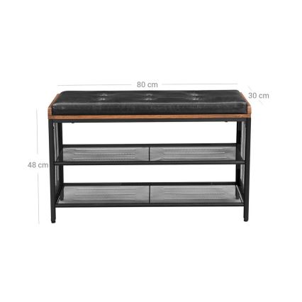 Обувница DAVOR коричневая/черная