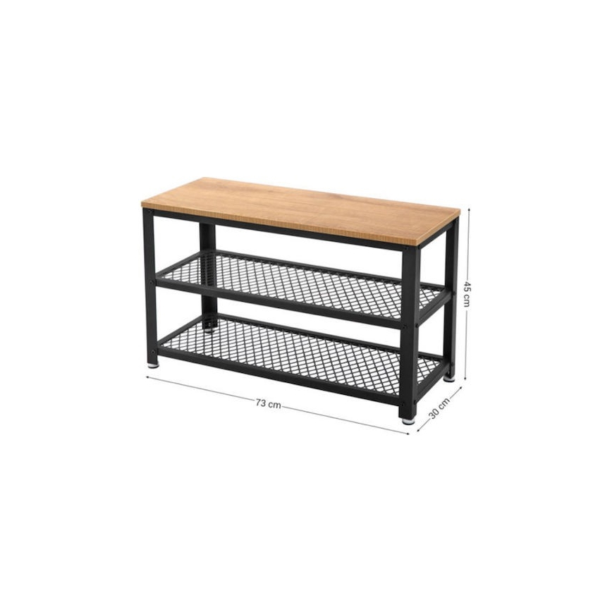 Обувница DAVOR коричневая/чёрная