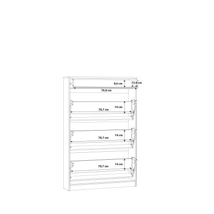 Обувница KAVI, дуб Артизан