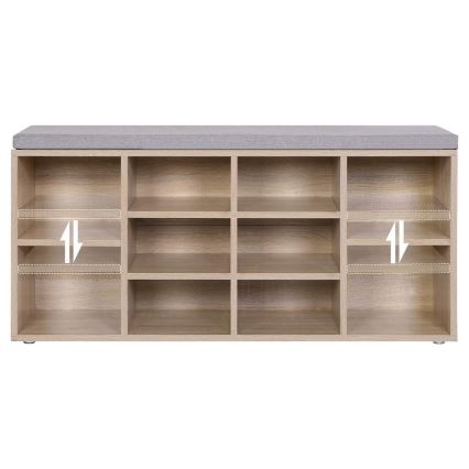 Обувница VOREN коричневая/серая