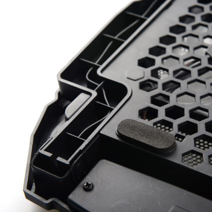 Охлаждающая подставка для ноутбука 4x вентилятора 2xUSB черная