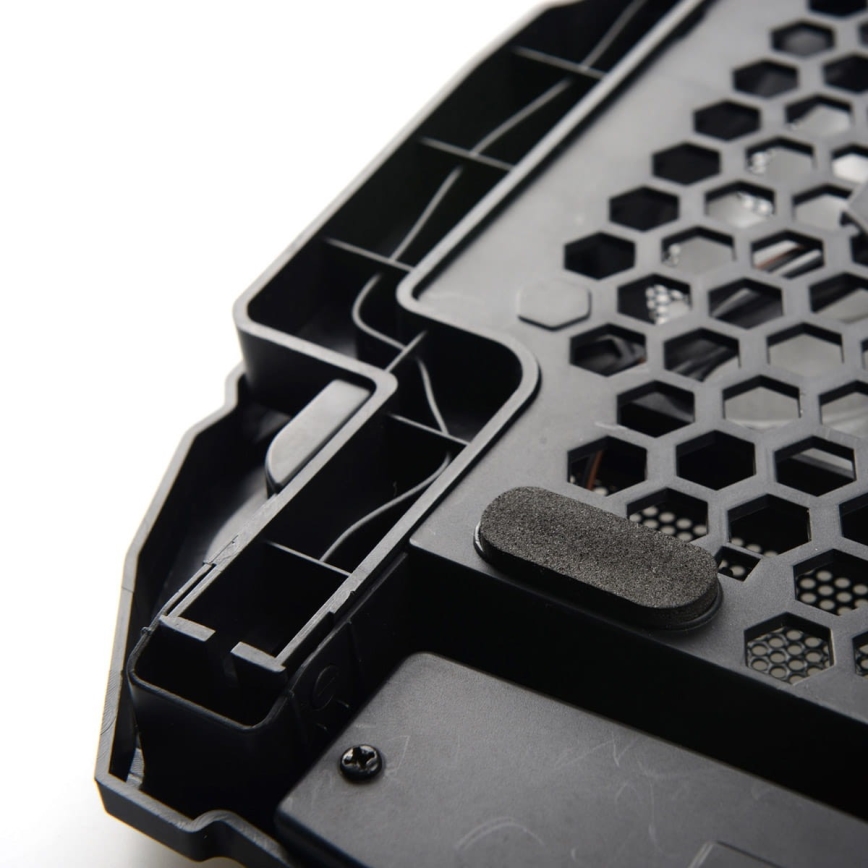 Охлаждающая подставка для ноутбука 4x вентилятора 2xUSB черная