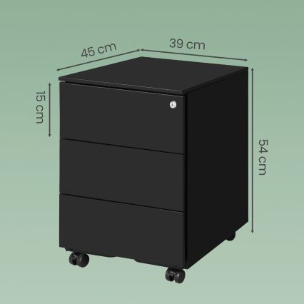 Офісна тумба SECURIO чорна