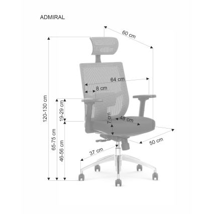 Офисное кресло ELMIR чёрное/серое