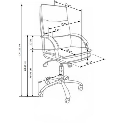 Офисное кресло LOMI чёрное