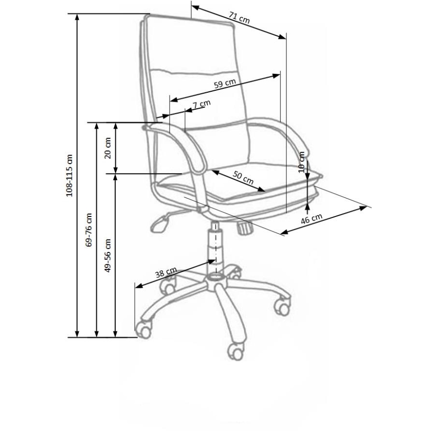 Офисное кресло LOMI чёрное