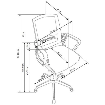 Офисное кресло RIMAQ белое