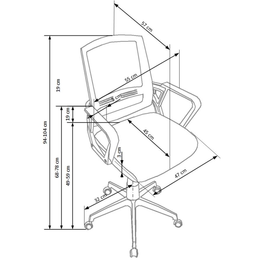 Офисное кресло RIMAQ белое
