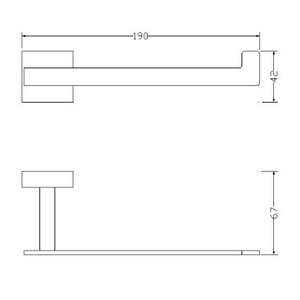 OMNIRES 8151BCR - Держатель туалетной бумаги LIFT блестящий хром