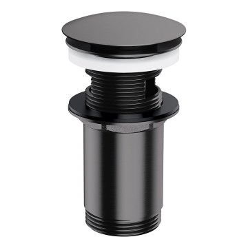 OMNIRES A706AT - Слив для раковины CLICK-CLACK диаметр 6,6 см матовый антрацит