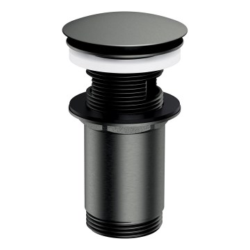 OMNIRES A706GR - Слив для раковины CLICK-CLACK диаметр 6,6 см матовый графит