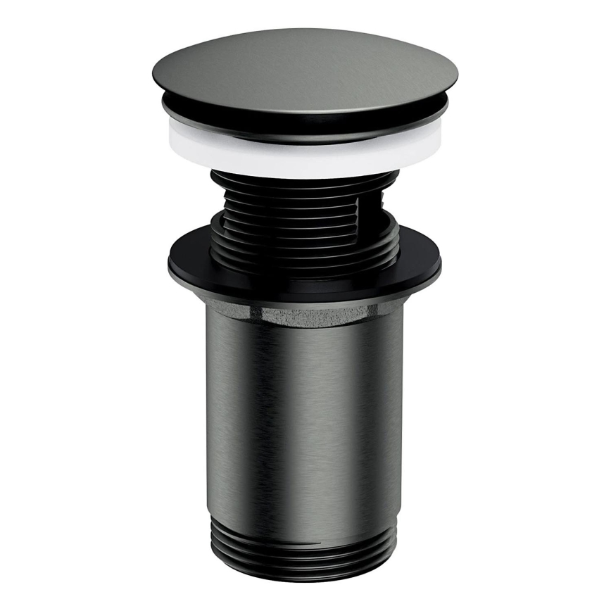 OMNIRES A706GR - Слив для раковины CLICK-CLACK диаметр 6,6 см матовый графит