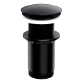 OMNIRES A716BL - Слив для раковины CLICK-CLACK диам. 6,6 см полуматовый черный