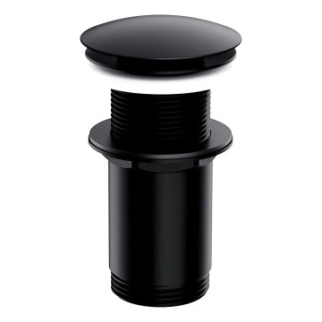 OMNIRES A716BL - Слив для раковины CLICK-CLACK диаметр 6,6 см полуматовый черный