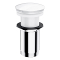 OMNIRES A716BP - Слив для раковины CLICK-CLACK, диаметр 6,6 см, белый глянцевый