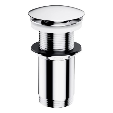 OMNIRES A716CR - Водозлив для умивальника CLICK-CLACK діаметром 6,6 см, блискучий хром