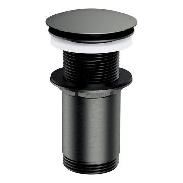 OMNIRES A716GR - Слив для раковины CLICK-CLACK диаметр 6,6 см матовый графит