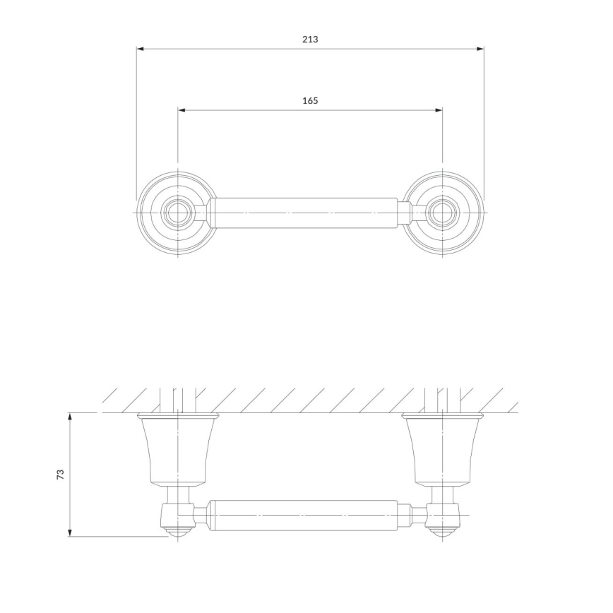 OMNIRES AL53510CR - Тримач для туалетного паперу ART LINE глянцевий хром