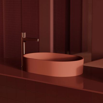 OMNIRES CT8012CPB - Смеситель для раковины CONTOUR 31,2 см шлифованная медь