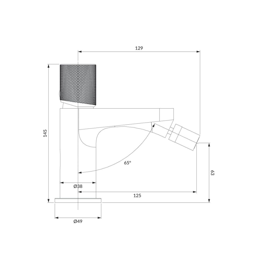 OMNIRES CT8020CR - Змішувач для біде CONTOUR 14,5 см глянцевий хром