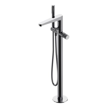 OMNIRES CT8033CR - Отдельно стоящий гарнитур для ванны со смесителем CONTOUR блестящий хром
