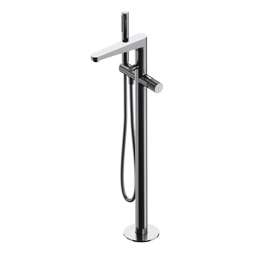 OMNIRES CT8033CR - Отдельно стоящий гарнитур для ванны со смесителем CONTOUR блестящий хром