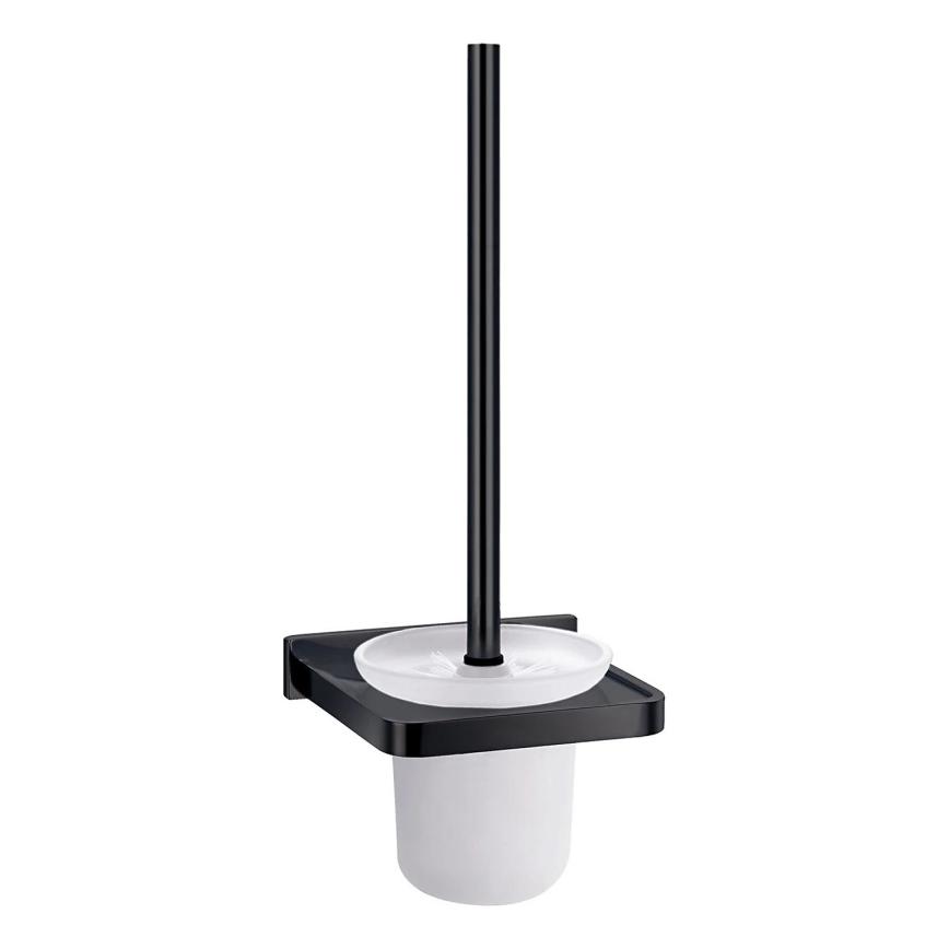 OMNIRES DA70620BL - Настенный ершик для унитаза DARLING полуматовый черный