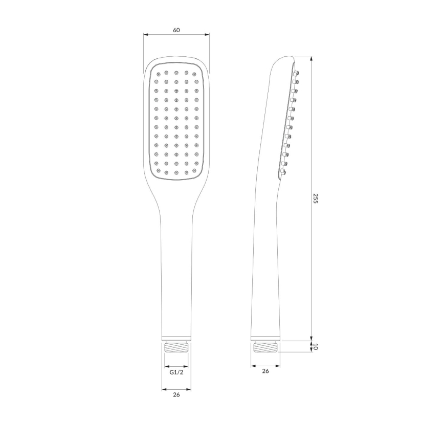OMNIRES HUDSONX-PCR - Душевой гарнитур HUDSONX блестящий хром