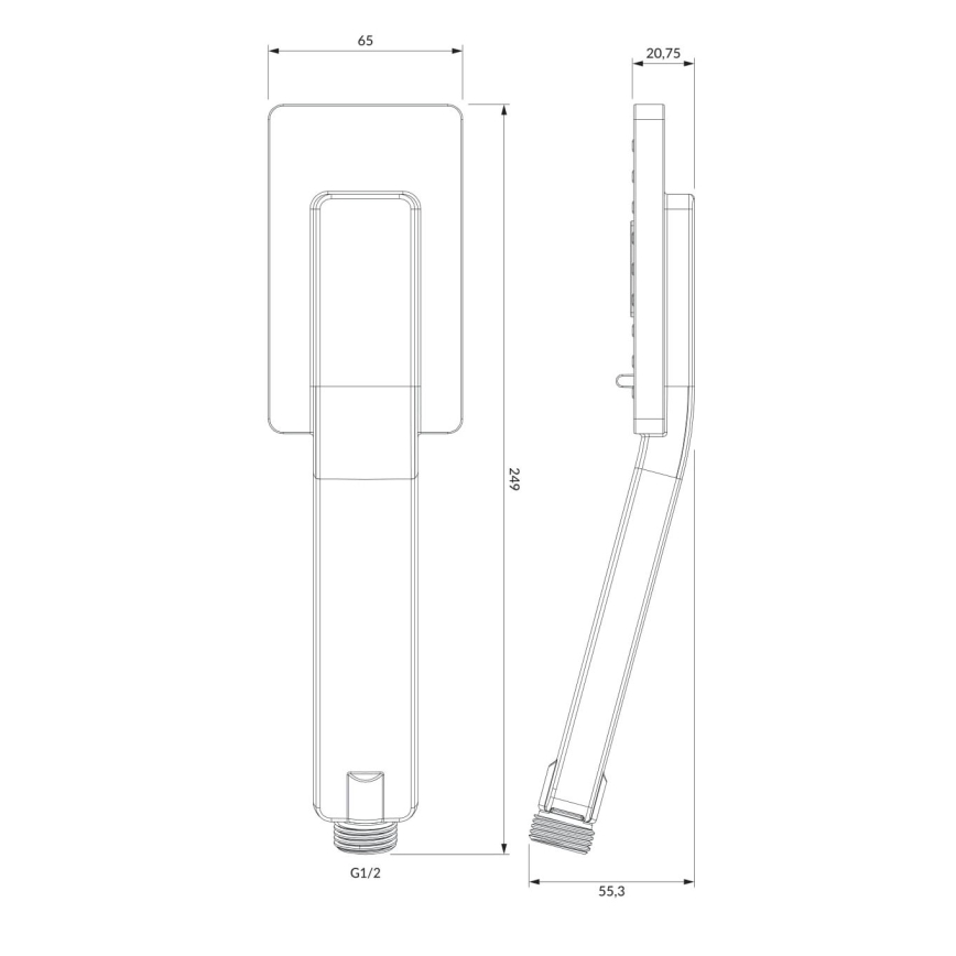 OMNIRES JIMJIM-RBL - Ручной душ JIMJIM матовый черный