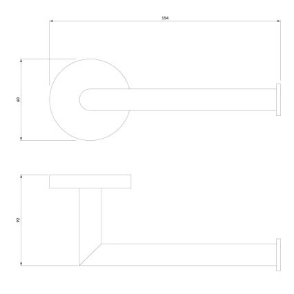 OMNIRES MP60510BL - Держатель туалетной бумаги MODERN PROJECT матовая черная