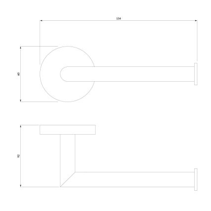 OMNIRES MP60510CR - Тримач для туалетного паперу MODERN PROJECT глянцевий хром