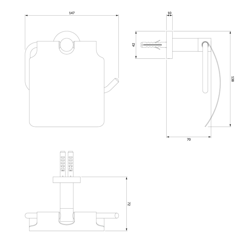 OMNIRES MP60520CR - Тримач для туалетного паперу MODERN PROJECT глянцевий хром