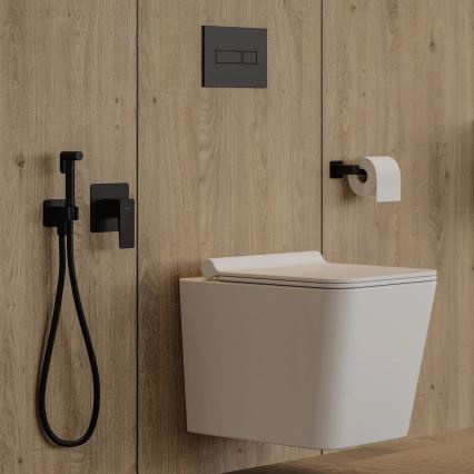 OMNIRES NL80510BL - Тримач для туалетного паперу NELSON матовий чорний