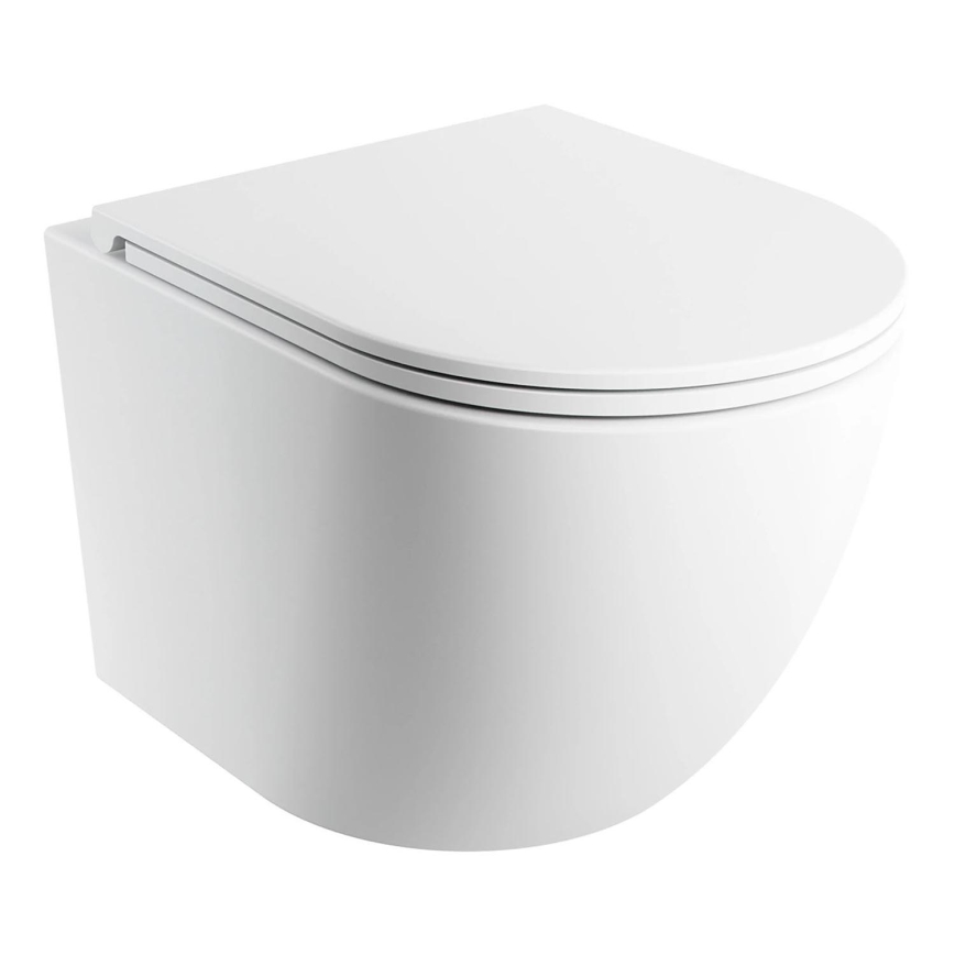 OMNIRES OTTAWASPXMWBM - підвісний унітаз з сидінням SoftClose OTTAWA, кераміка/матова біла