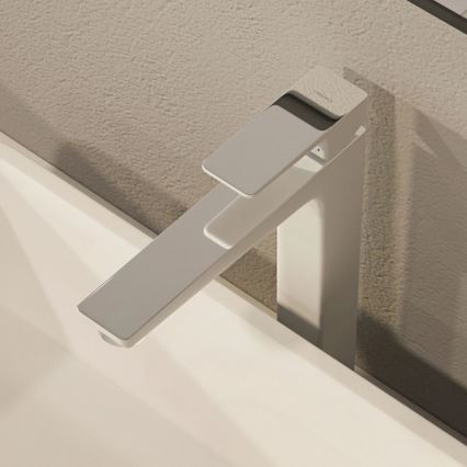 OMNIRES PM7412CRB - Змішувач для умивальника PARMA 27,3 см глянцевий хром/білий