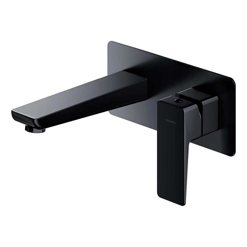 OMNIRES PM7415BL - Смеситель для раковины для скрытого монтажа PARMA матовый черный