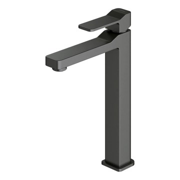 OMNIRES SL7712GR - Змішувач для умивальника SLIDE 27,8 см полірований графіт