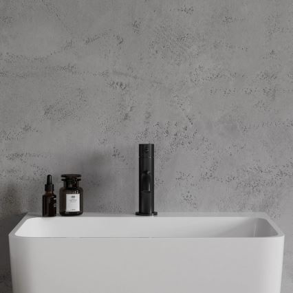 OMNIRES Y1210NBL - Смеситель для раковины Y 16,2 см полуматовый черный