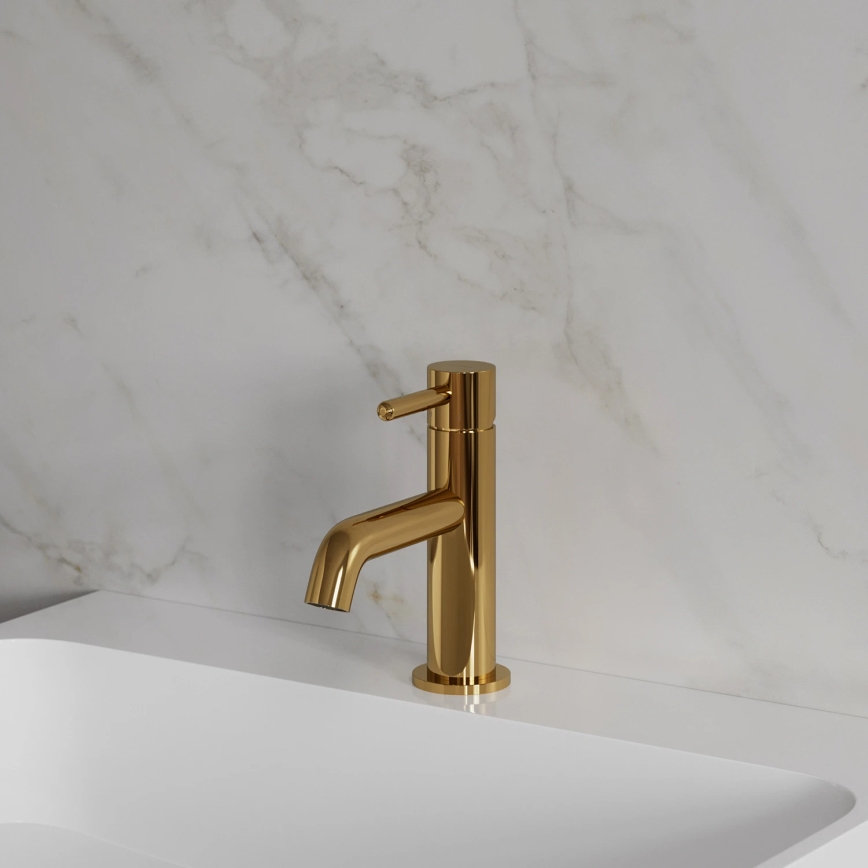 OMNIRES Y1210NGL - Змішувач для умивальника Y 16,2 см глянцевий золотий